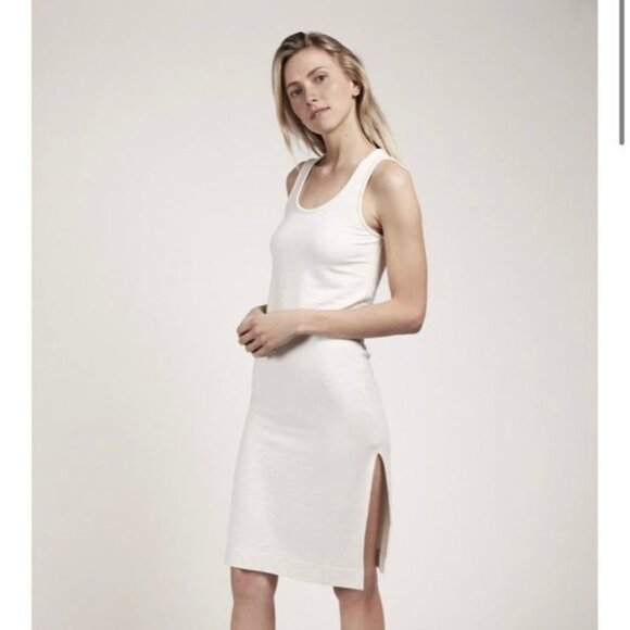 Jason Scott Dresses & Skirts - Jason Scott  French Terry Fabric Sleeveless‎ Long Dress cotton Creme size L